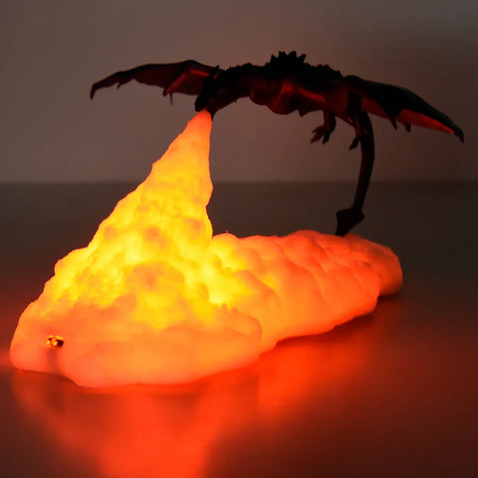 3D Drakenspuwer lamp